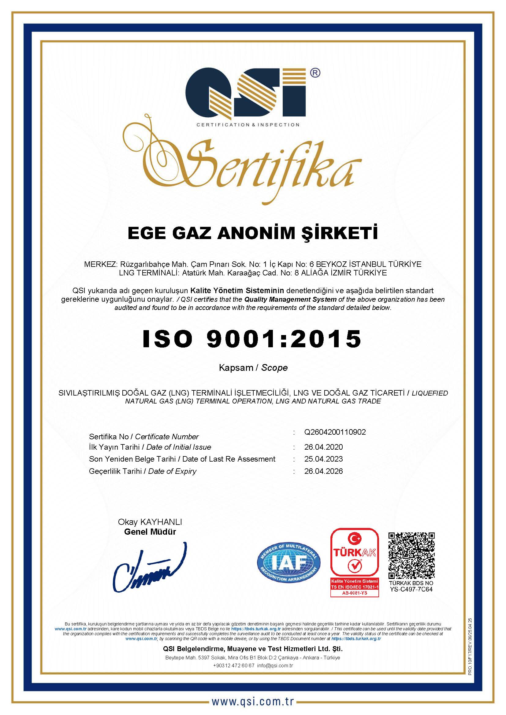 Kalite Yönetimi Sistemi