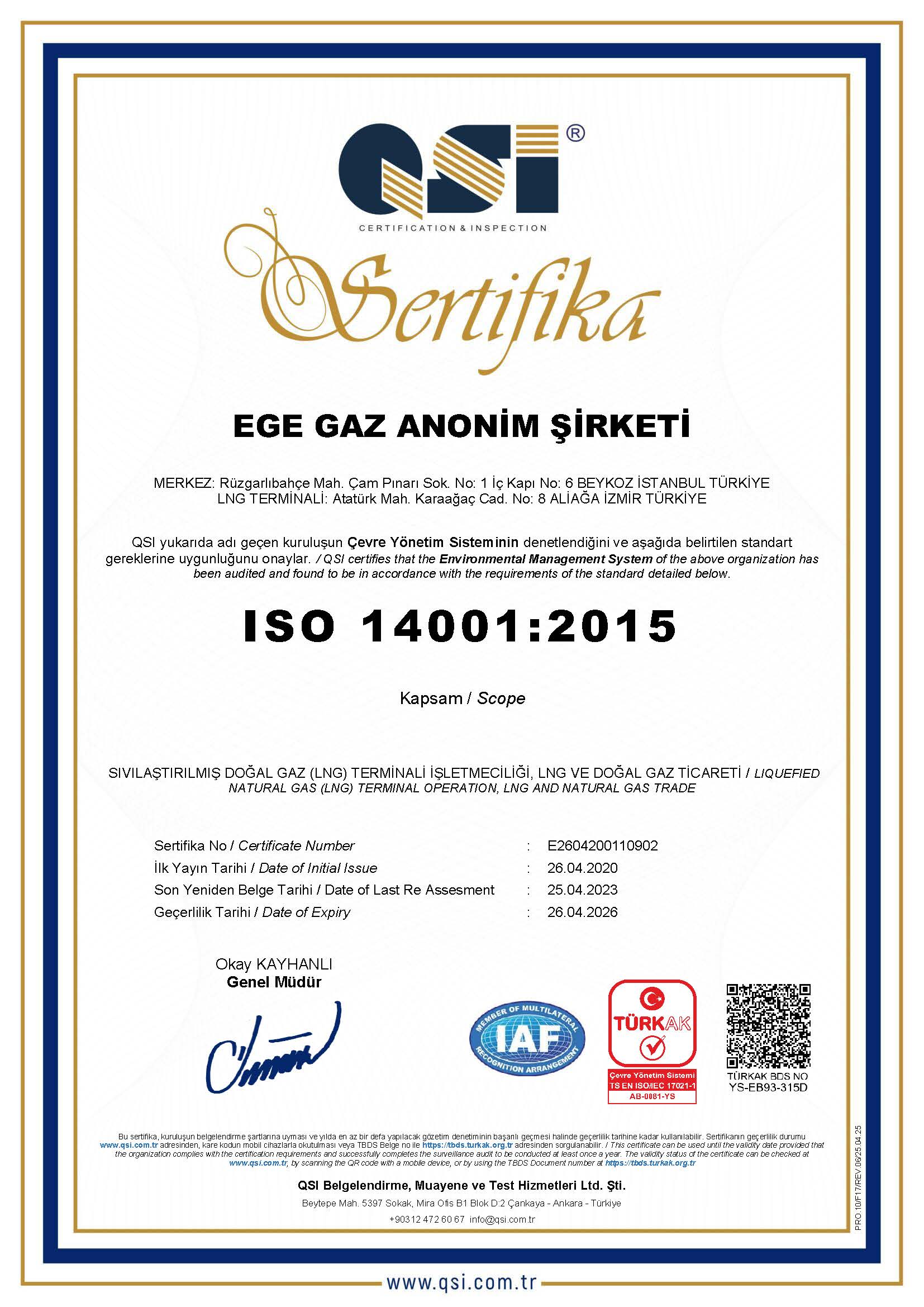 Çevre Yönetimi Sistemi